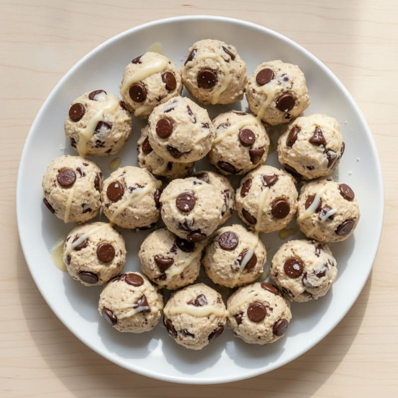No-Bake Chocolate Chip Protein Cookie Dough Bites