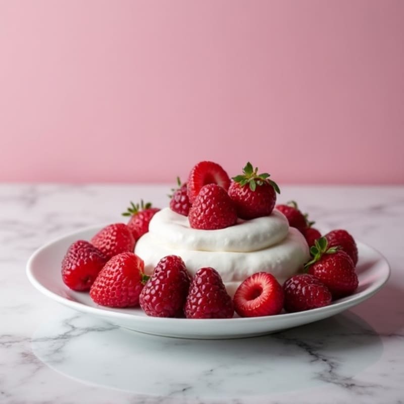 Greek Yogurt Protein Mousse with Mixed Berries