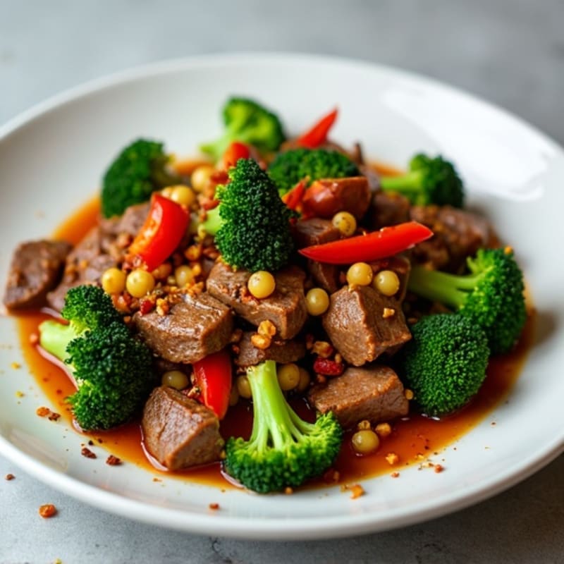 Lean Beef Stir Fry with Broccoli and Bell Peppers
