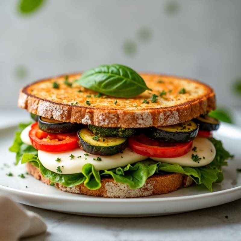 Herb-Roasted Vegetable Pesto Panini