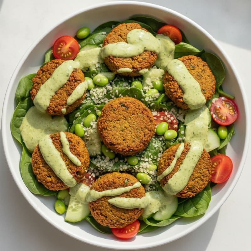 Falafel Bowl with Lemon-Herb Tahini