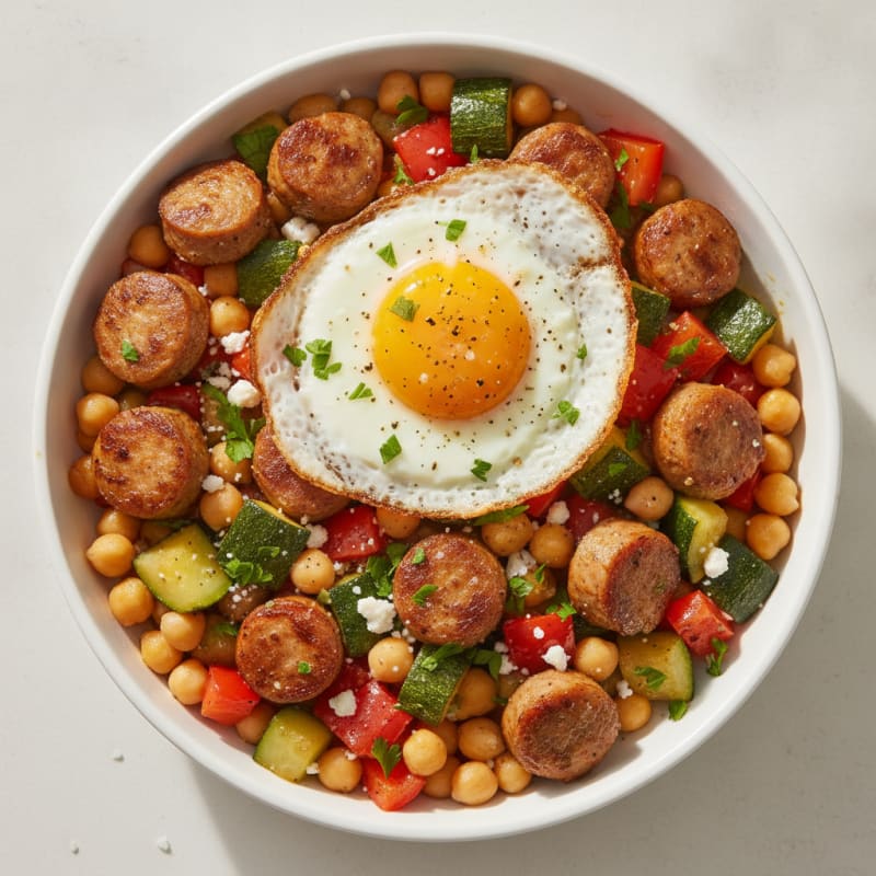 Chicken Sausage and Veggie Bowl