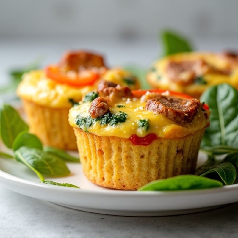 Fluffy Baked Egg and Veggie Muffins