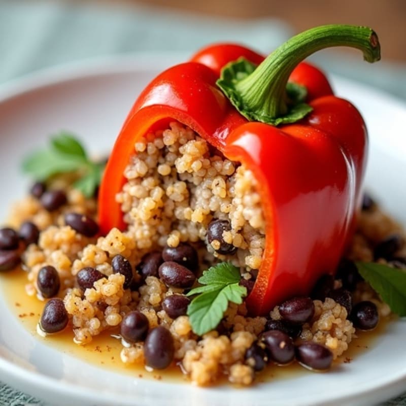 Lean Ground Turkey Stuffed Bell Peppers