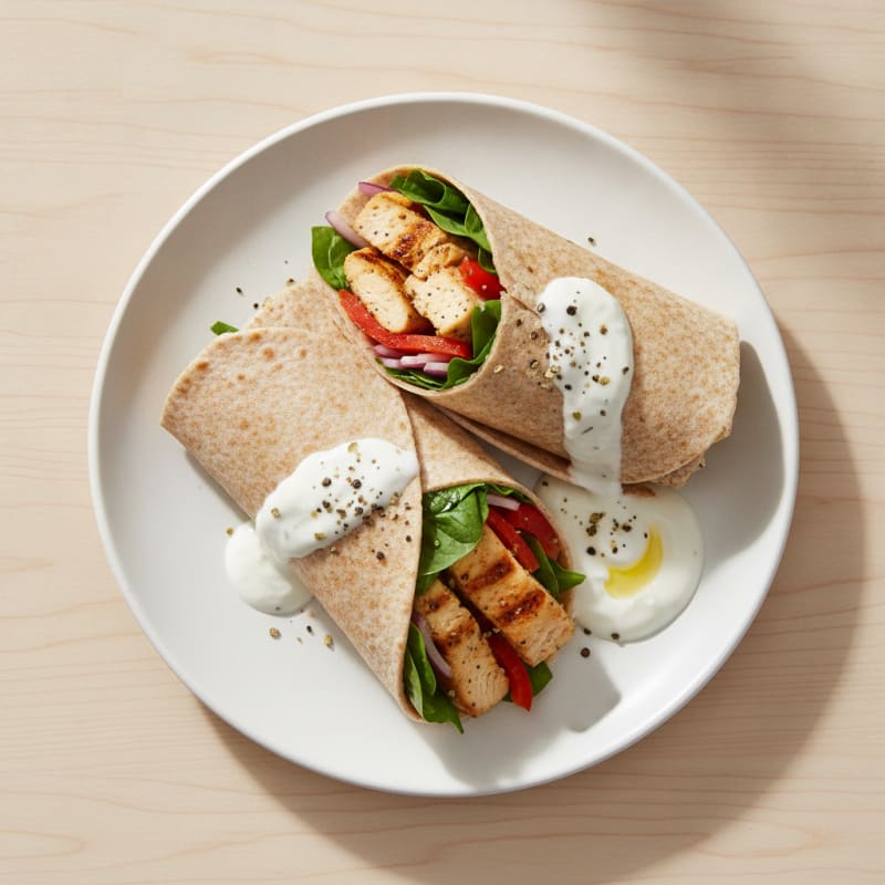 Chicken and Veggie Protein Wraps