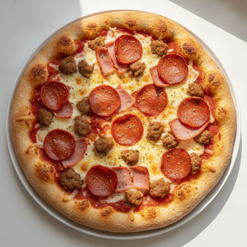 Meat Lovers Stuffed Crust Pizza
