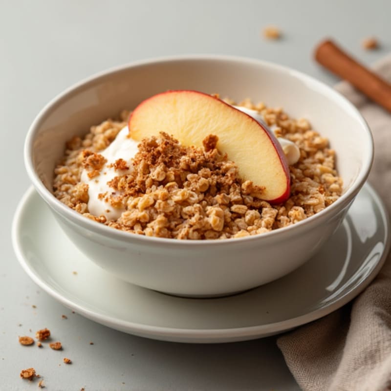 Protein-Packed Apple Cinnamon Oatmeal Bowl