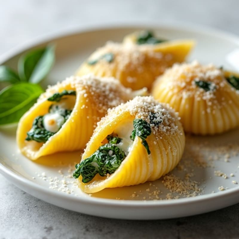 Protein-Packed Ricotta Spinach Stuffed Shells