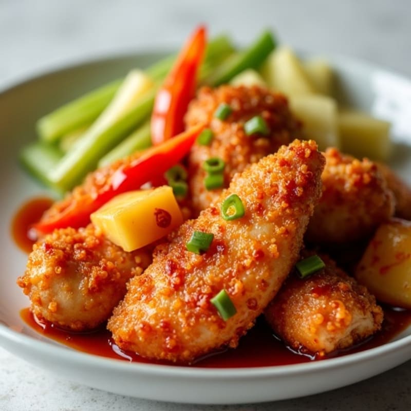 Crispy Baked Sweet & Sour Chicken