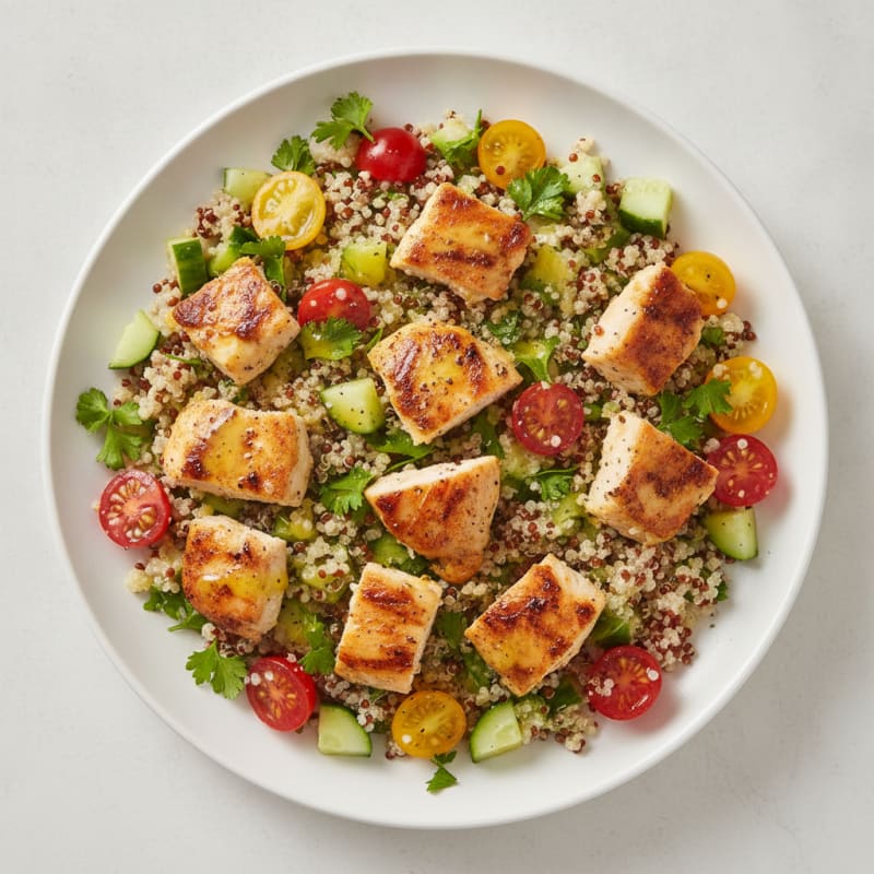 Lemon Herb Chicken and Quinoa Salad