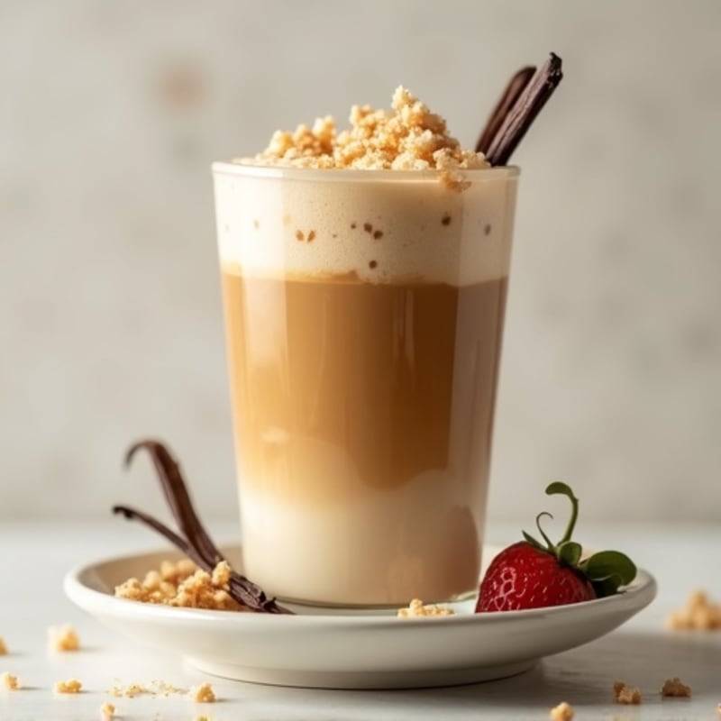 Creamy Vanilla Protein Iced Coffee