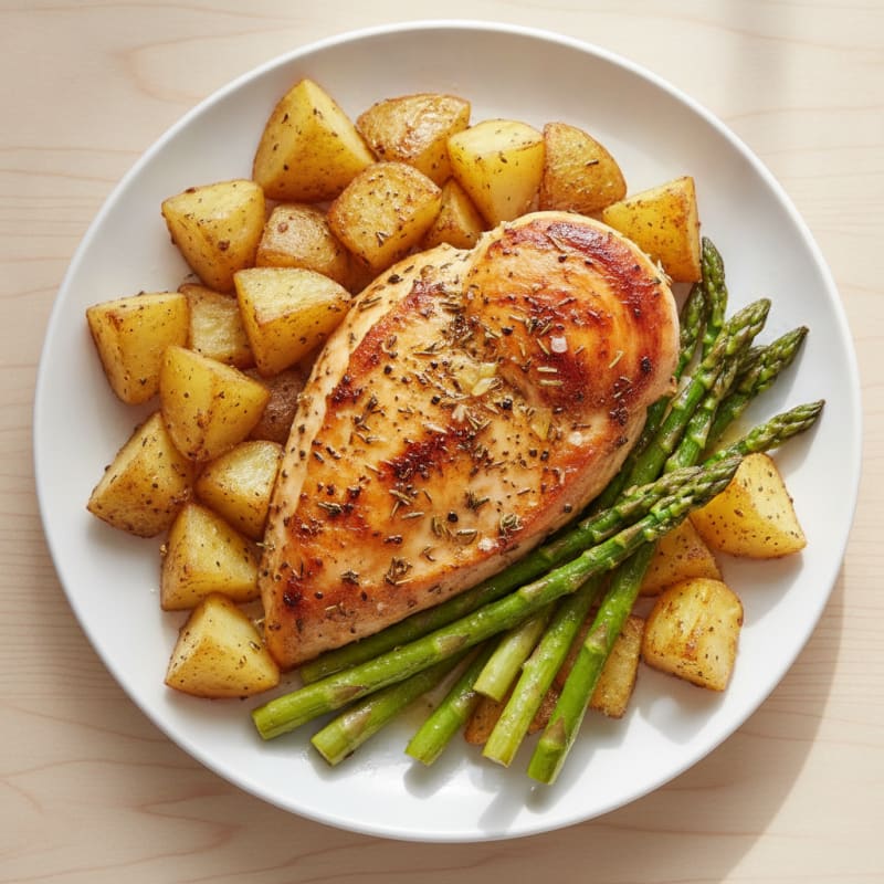 Herb-Roasted Chicken with Potatoes