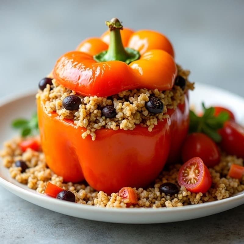Healthy Stuffed Bell Peppers with Lean Ground Turkey