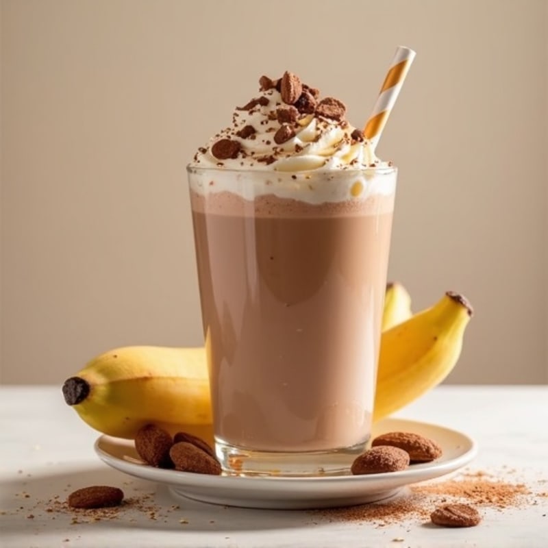 Chocolate Protein Shake with Greek Yogurt and Almond Butter