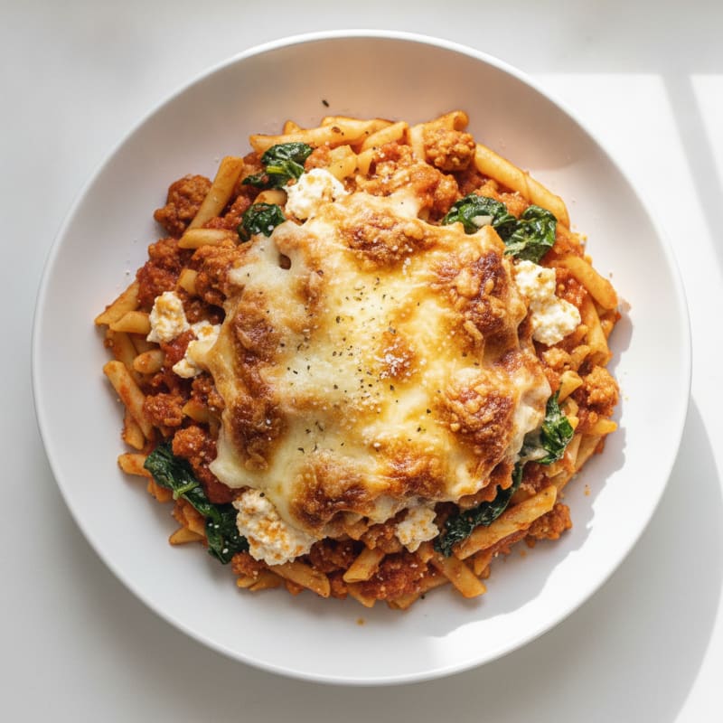 Classic Baked Ziti with Ricotta
