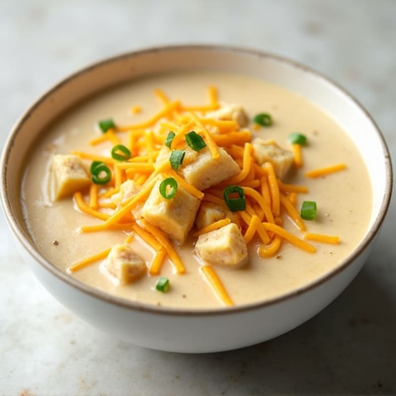 Healthy Creamy Baked Potato Soup