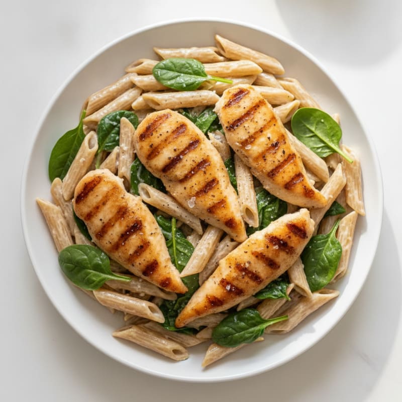 Garlic Parmesan Chicken Alfredo Pasta