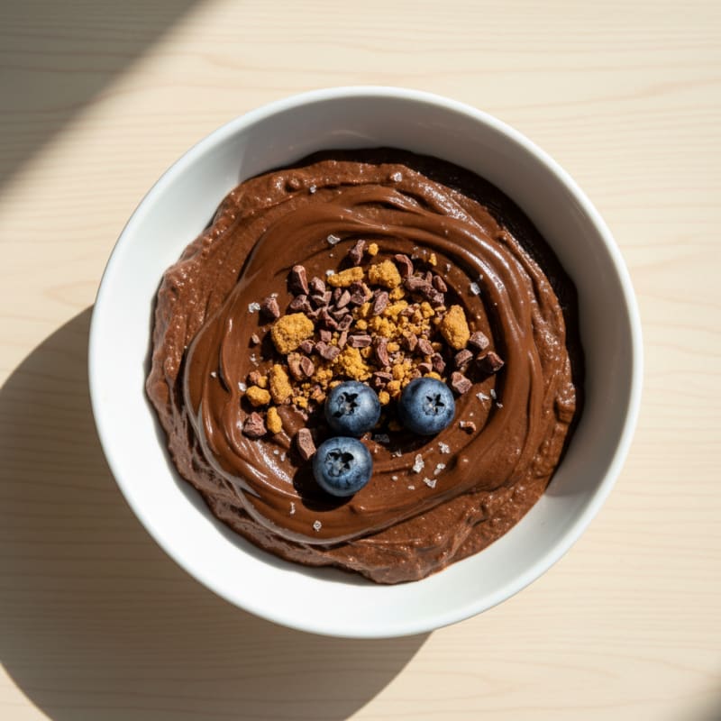High-Protein Dark Chocolate Avocado Mousse