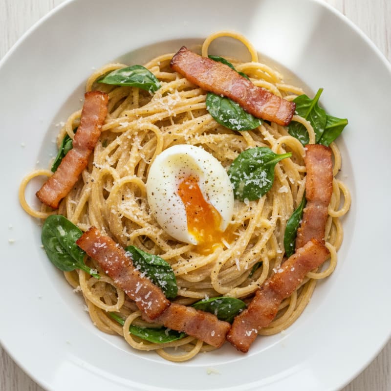Classic Carbonara with Pancetta and Egg