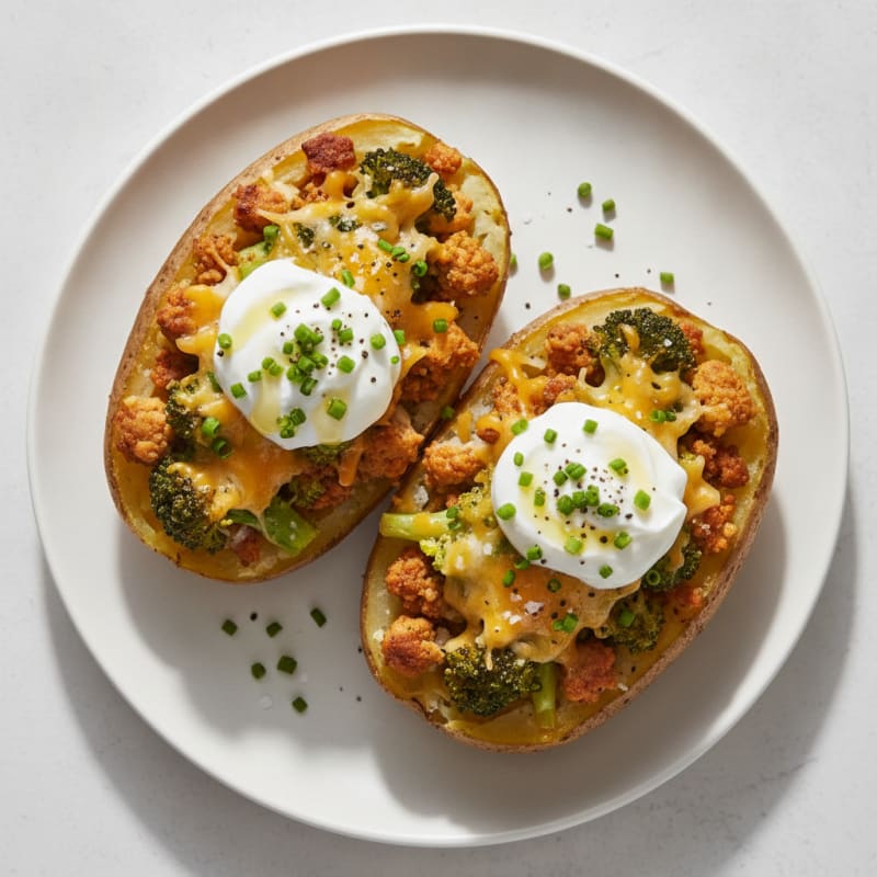 Loaded Baked Potatoes with Chives