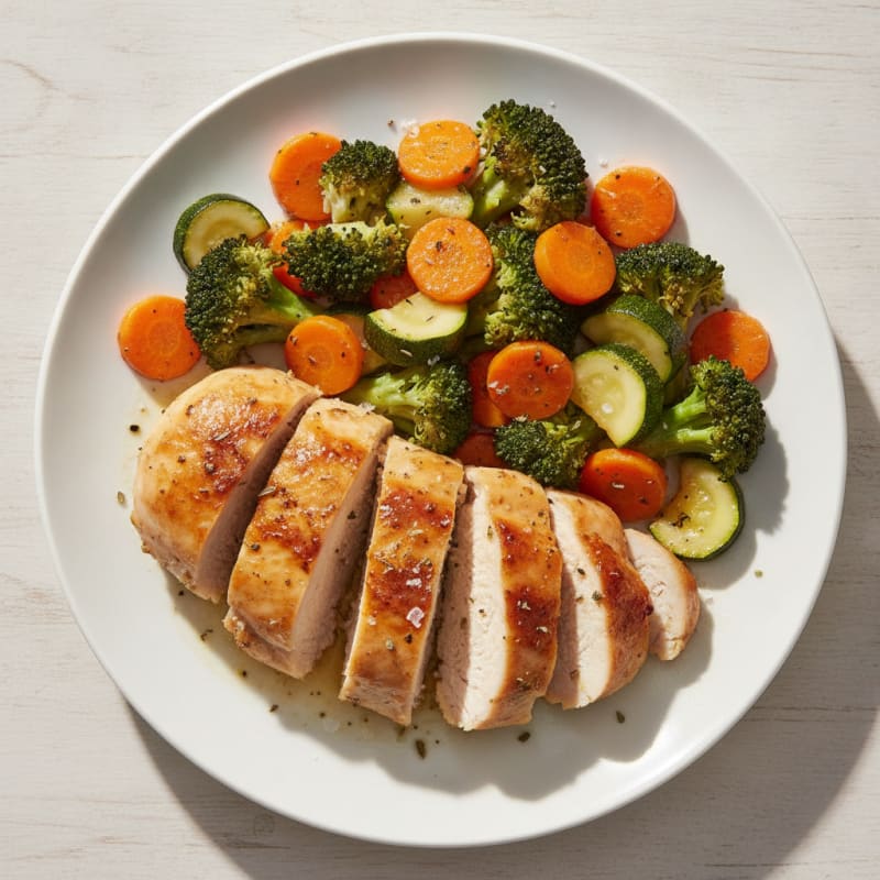 Lemon Herb Roasted Chicken and Veggies