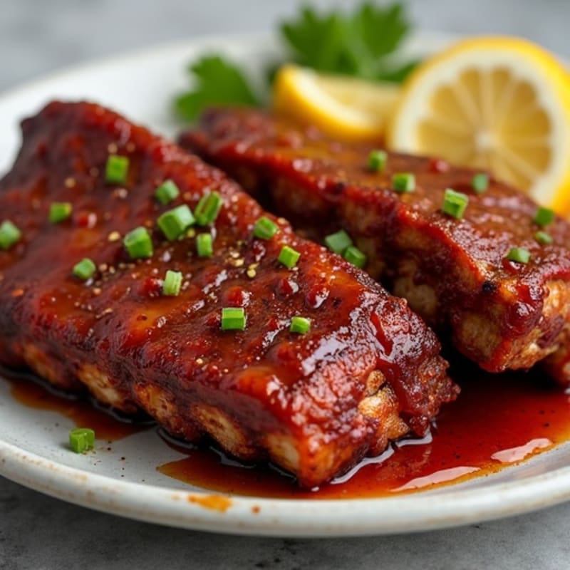 Tender Smoked Pork Ribs with Zesty BBQ Glaze