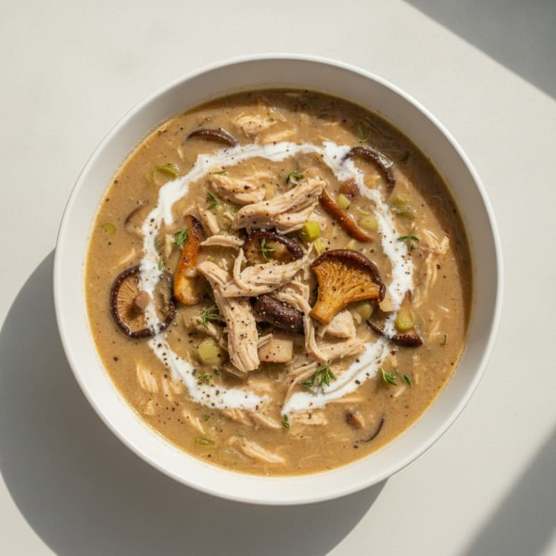 Wild Mushroom and Thyme Soup