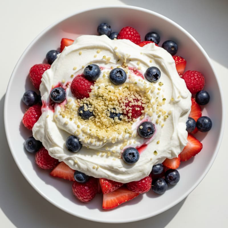 Creamy Greek Yogurt Protein Parfait with Mixed Berries