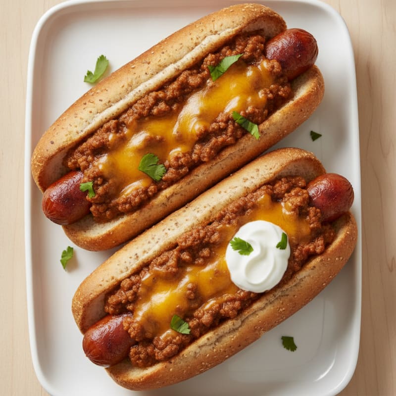 Classic Chili Cheese Hot Dogs