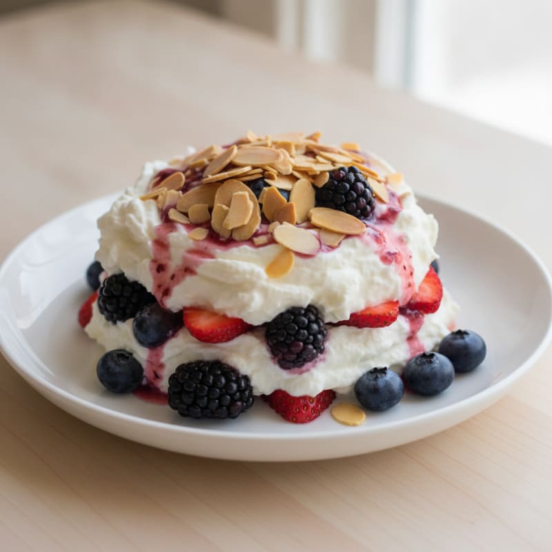 Greek Yogurt Protein Parfait with Mixed Berries