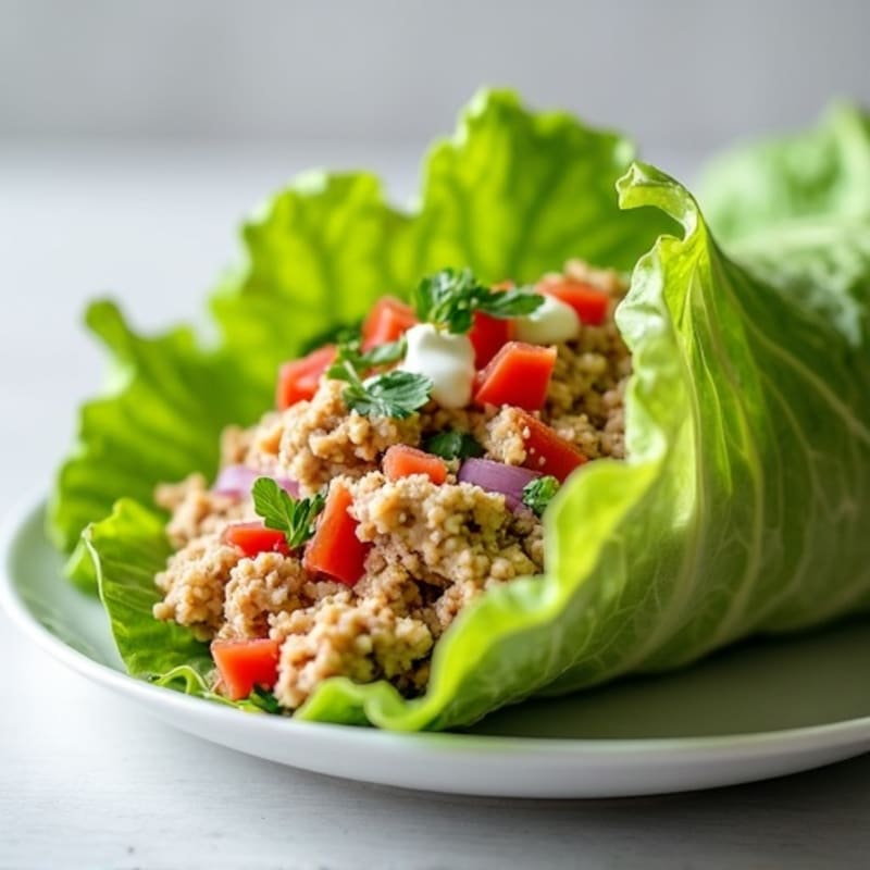Creamy Avocado Turkey Lettuce Wrap
