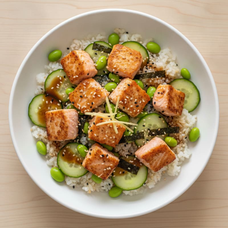 Salmon Sushi Rice Bowl