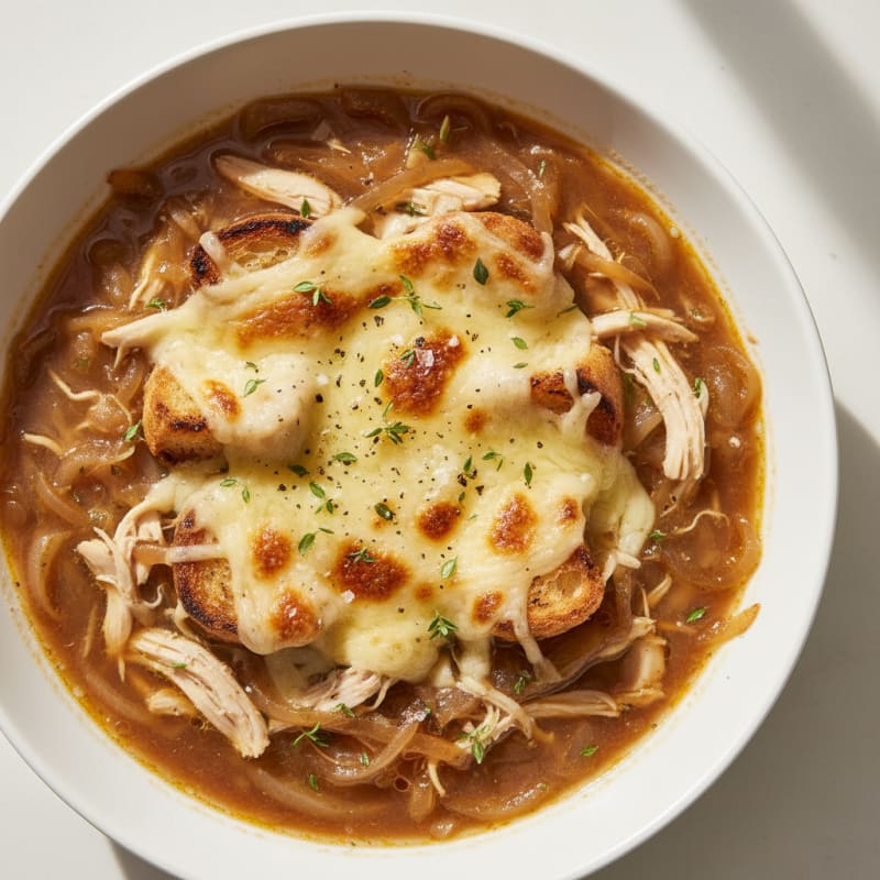 Caramelized Onion and Gruyere Soup