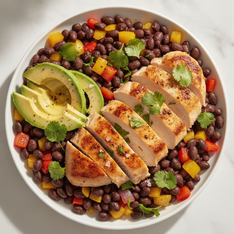 Cilantro Lime Chicken with Black Beans