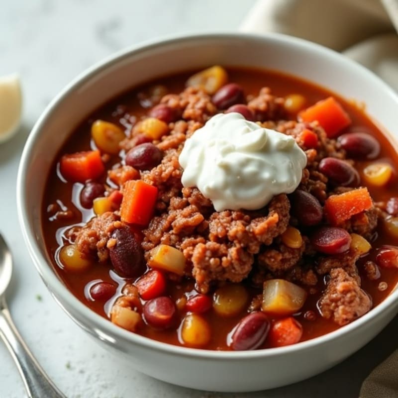 Hearty Slow Cooker Beef Chili