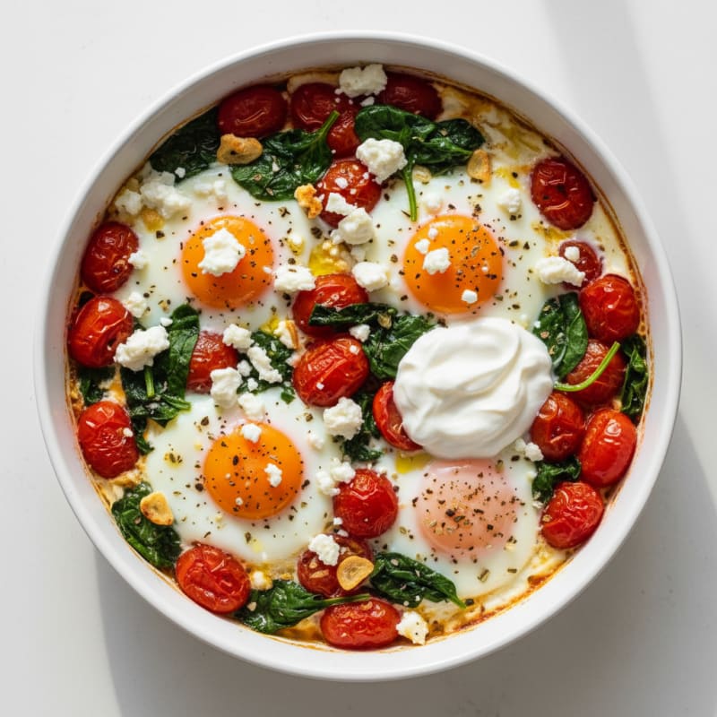 Baked Eggs with Roasted Tomatoes