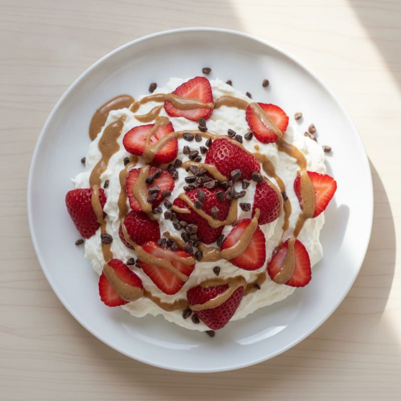 Silky Greek Yogurt Protein Mousse with Berries