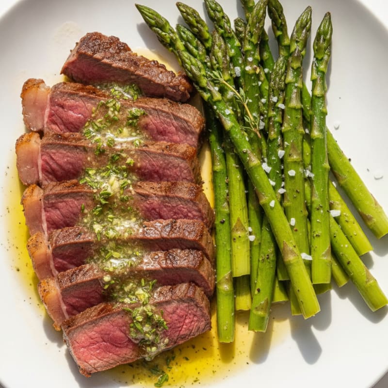 Pan-Seared Beef with Herb Butter