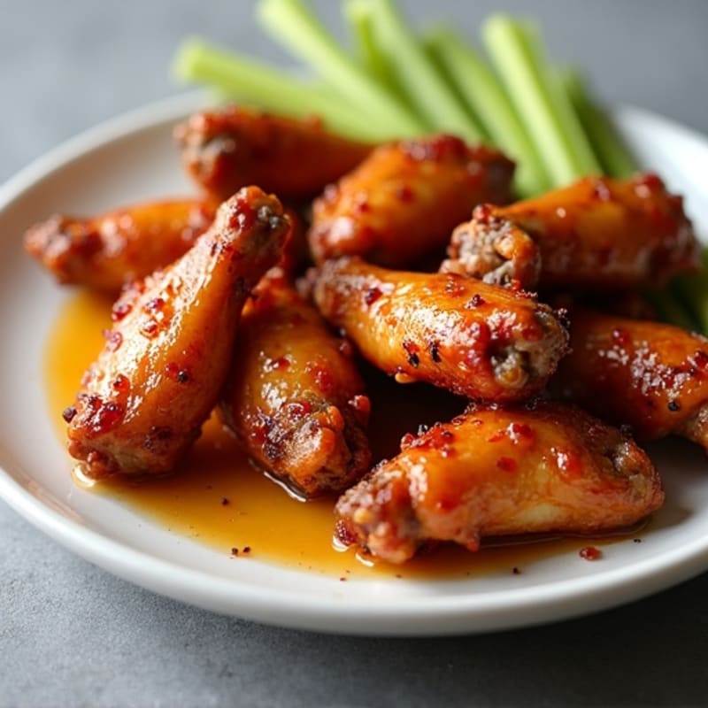 Crispy Honey Garlic Roasted Chicken Wings