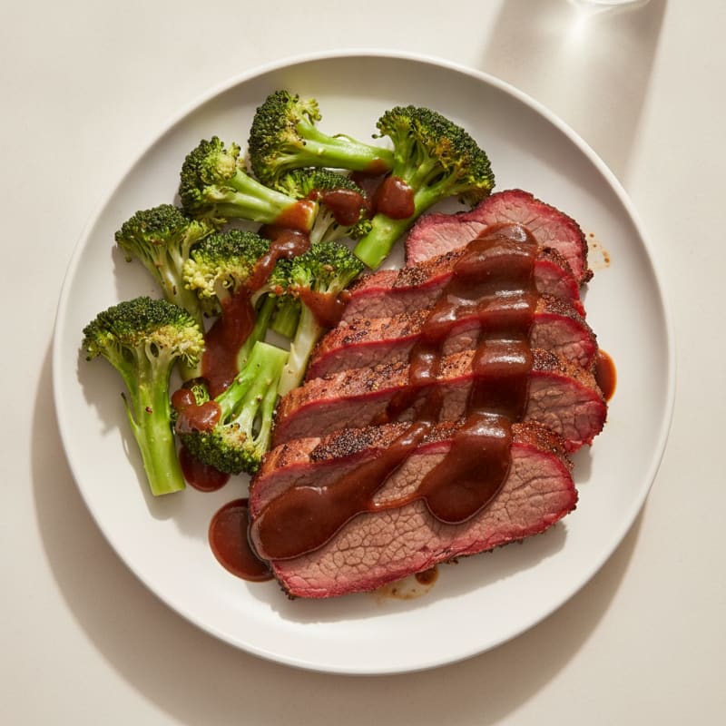 Slow-Smoked Texas Brisket with BBQ Glaze