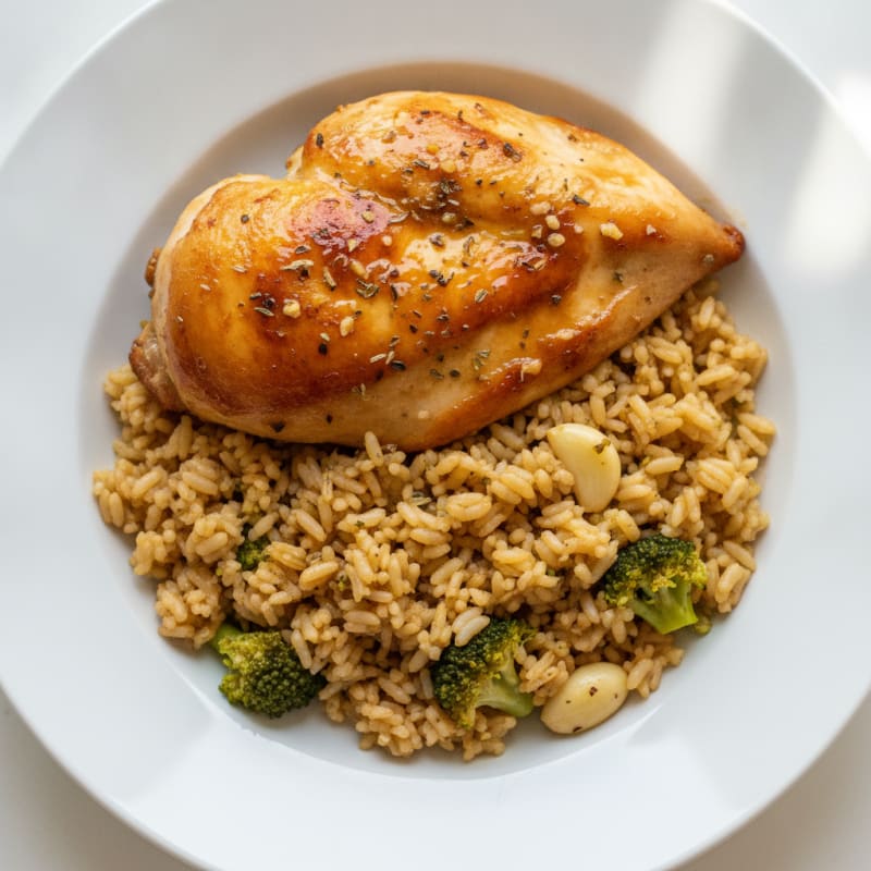 Roasted Chicken and Seasoned Rice