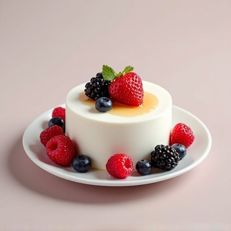 Silky Greek Yogurt Protein Mousse with Mixed Berries