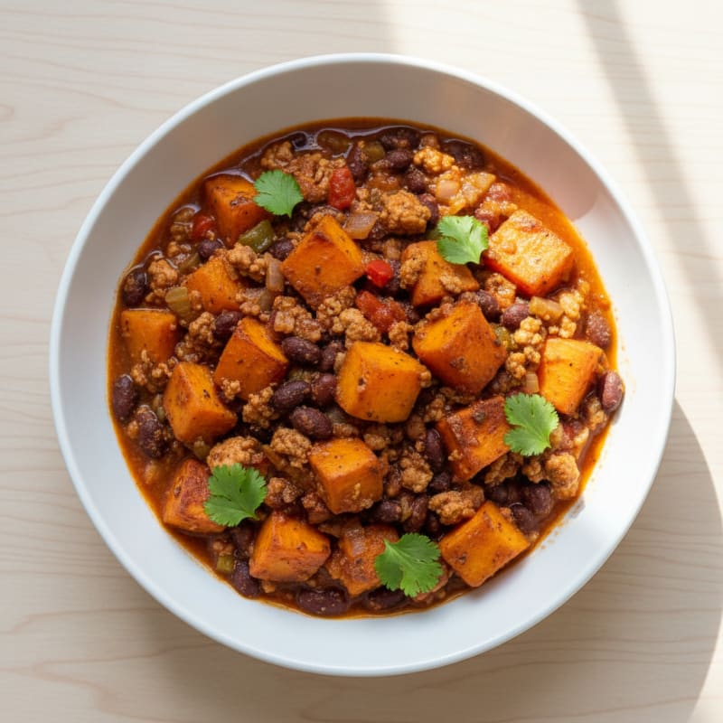 Sweet Potato and Black Bean Chili