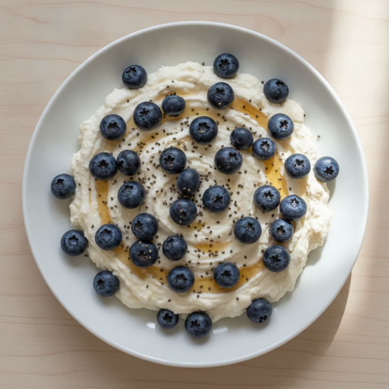 Silky Greek Yogurt Protein Mousse with Berries