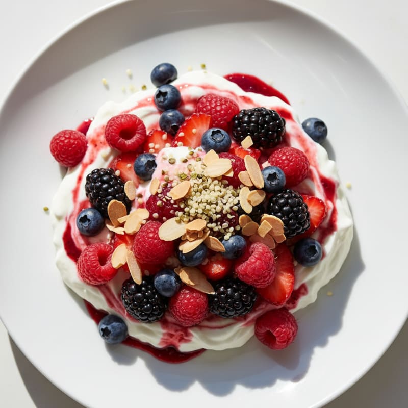 Creamy Greek Yogurt Protein Parfait with Mixed Berries