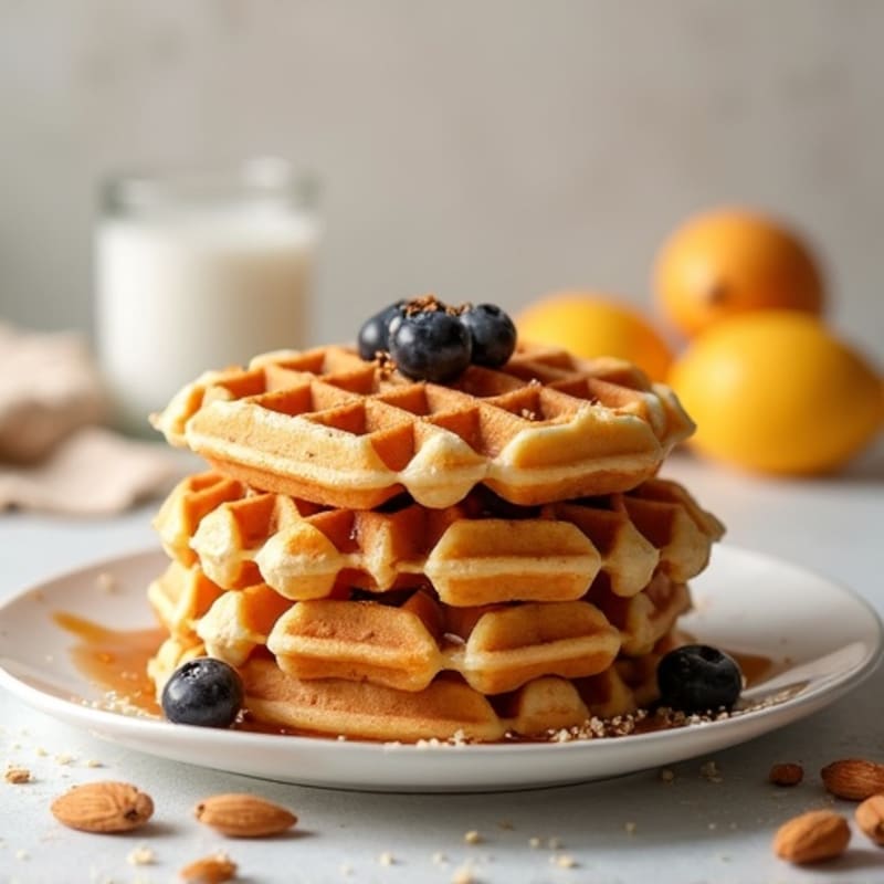 Crispy Protein-Packed Almond Flour Waffles
