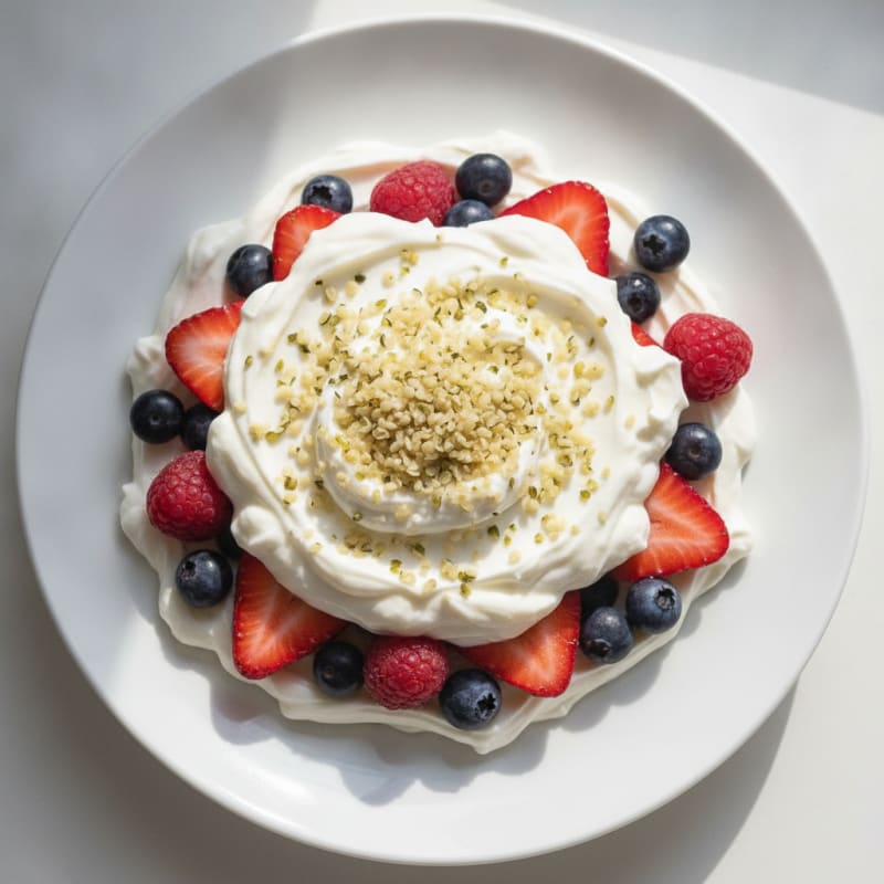Greek Yogurt Protein Parfait with Mixed Berries