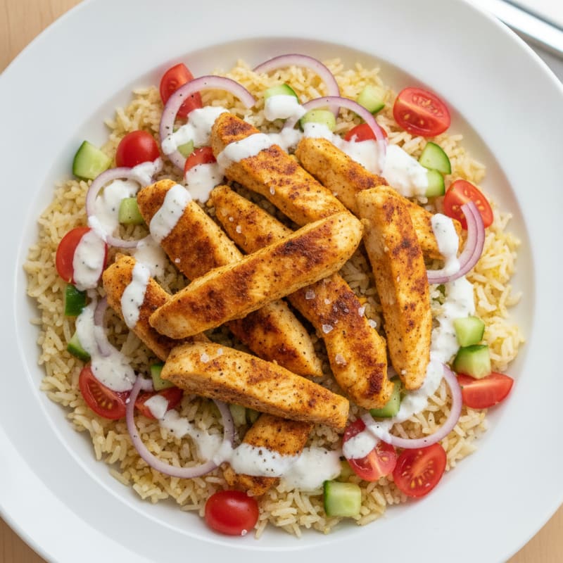 Chicken Shawarma Rice Bowl