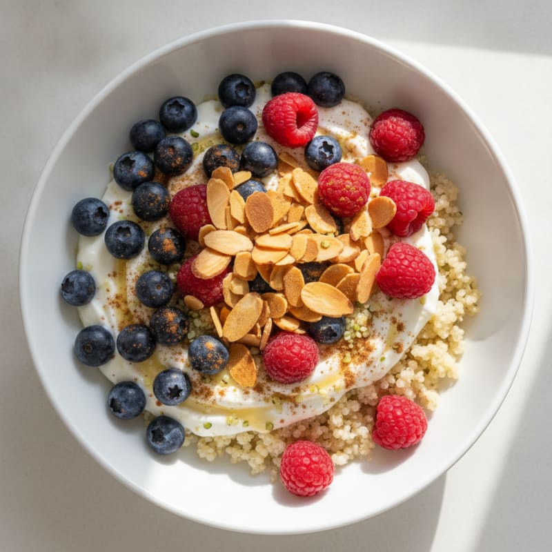 Berry Quinoa Power Bowl with Almonds