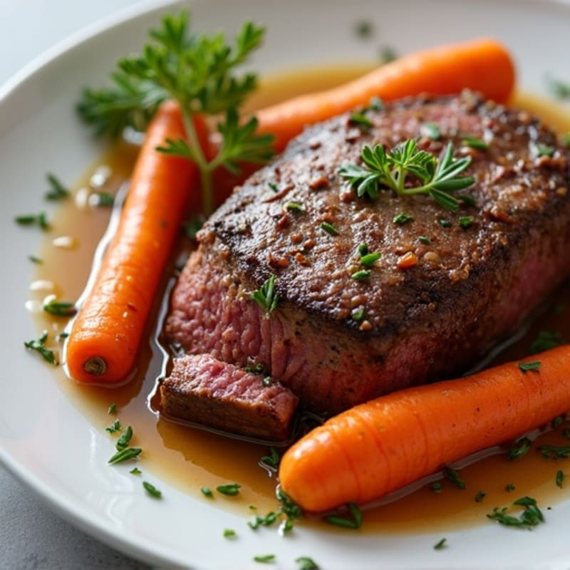 Tender Slow-Cooked Beef Roast with Root Vegetables